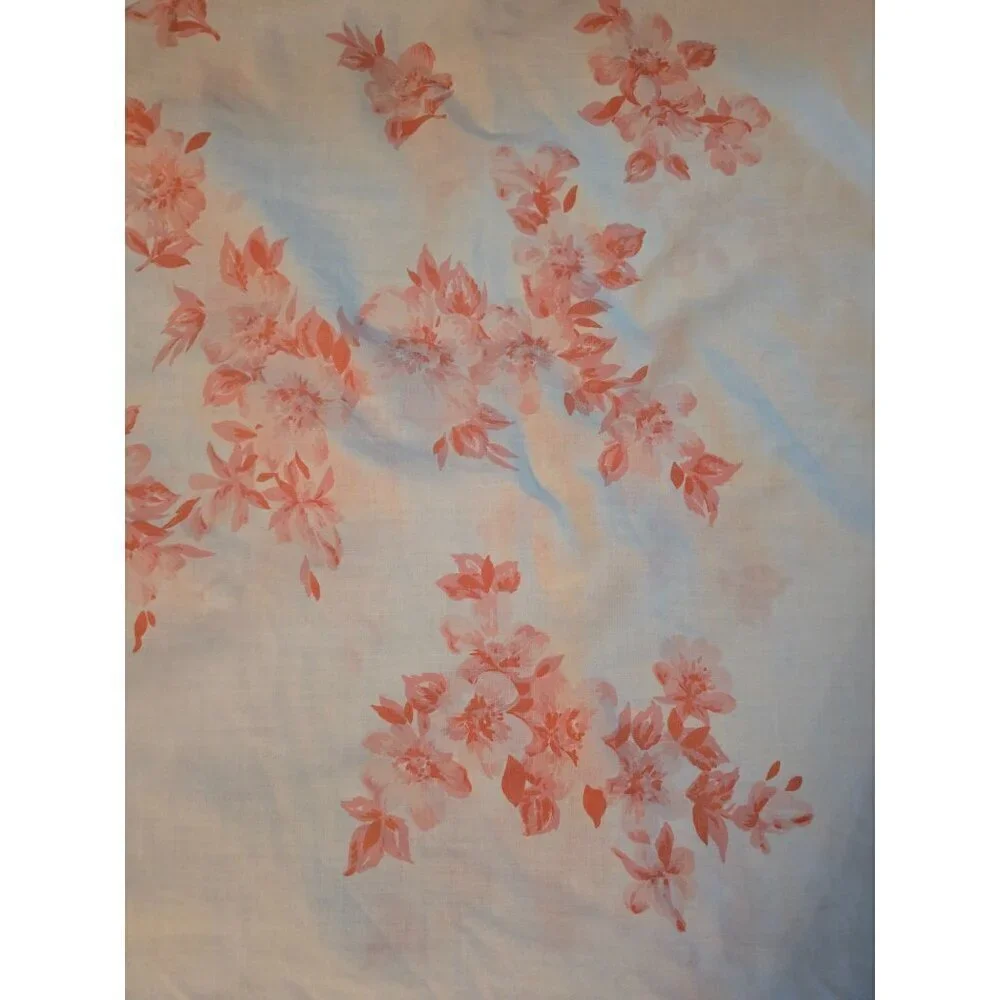 Vintage Red Watercolor Asian Floral Pillowcase